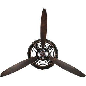 Vintage Airplane Propeller Wall Decor, Aviation Decor, Metal. Bronze